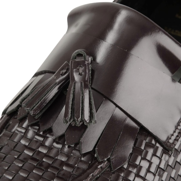 Dr. Martens Godfrey Tassle Loafer Made in England Size 11 US Oxblood - Picture 5 of 9